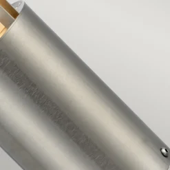 Sokkellamp Paignton van roestvrij staal zilver