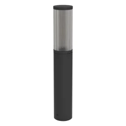 Sokkellamp Salle, hoogte 46,5 cm, zwart, aluminium