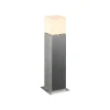 Sokkellamp SLV Square Pole, hoogte 60 cm, grijs, roestvrij staal