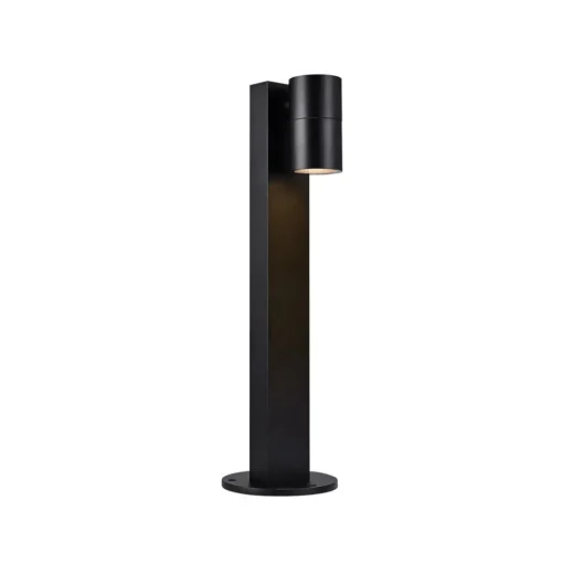Sokkellamp Tin 50, zwart, aluminium, IP44, GU10