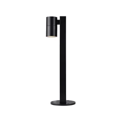 Sokkellamp Tin 50, zwart, aluminium, IP44, GU10