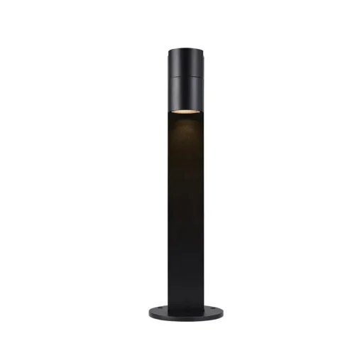 Sokkellamp Tin 50, zwart, aluminium, IP44, GU10