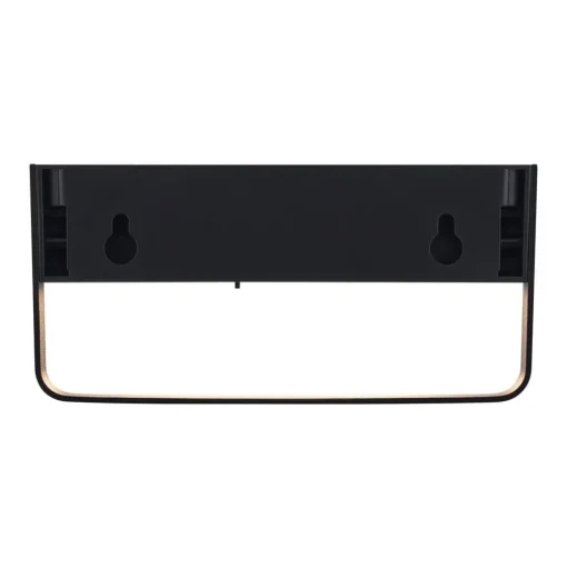 Solar LED buiten wandlamp Saulio, zwart, aluminium, IP44