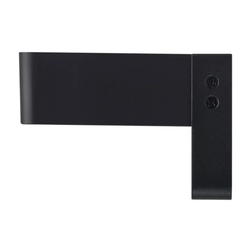 Solar LED buiten wandlamp Saulio, zwart, aluminium, IP44