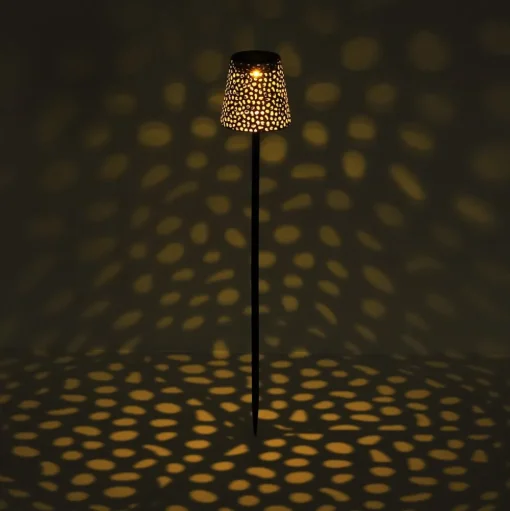 Solar-grondspies lamp 36562S, IP44, zilver