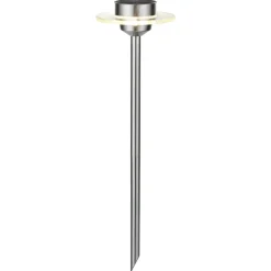 solarlamp Ufo m. LED IP44 uit roestvrij staal