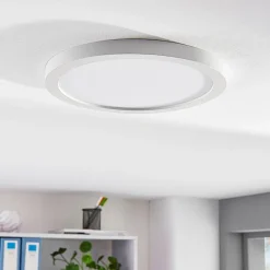 Solvie LED plafondlamp, wit, rond, Ø 30 cm