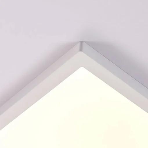 Solvie LED plafondlamp, wit, hoekig, 30 x 30 cm