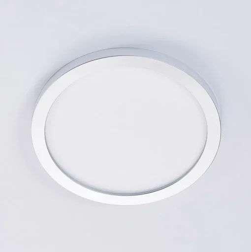 Solvie LED plafondlamp, zilver, rond, Ø 30 cm
