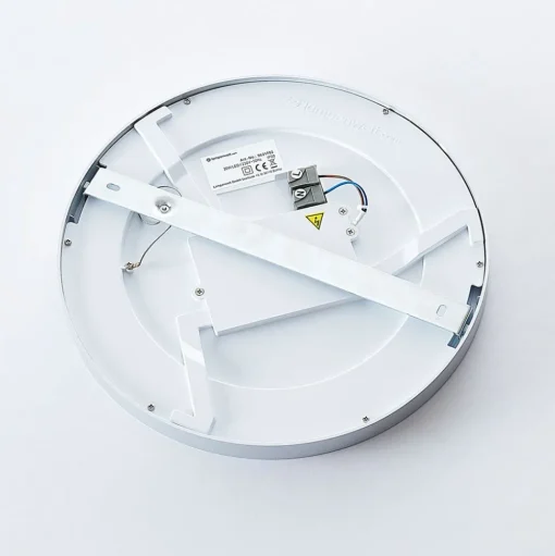 Solvie LED plafondlamp, zilver, rond, Ø 30 cm