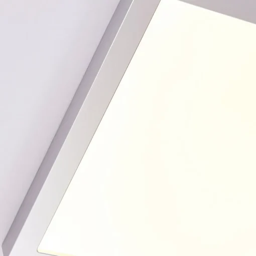 Solvie LED plafondlamp, zilver, hoekig, 30 x 30 cm
