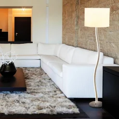 Spiraal vloerlamp Maren met LEDs