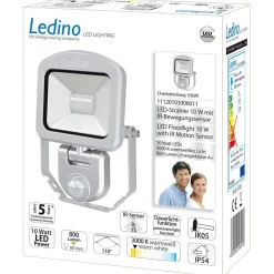 Spot Charlottenburg sensor zilver 10W 3.000K