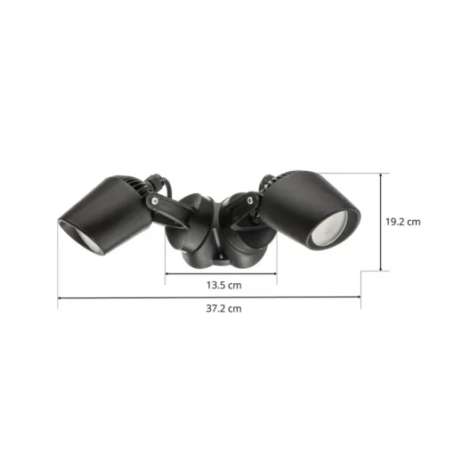 Spot Minitommy-EL 2-lamps CCT zwart/frosted