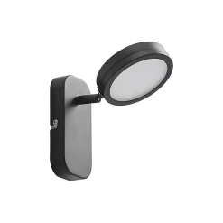 Spot Vesim, zwart, 1-lamp, 15 cm hoog, ijzer