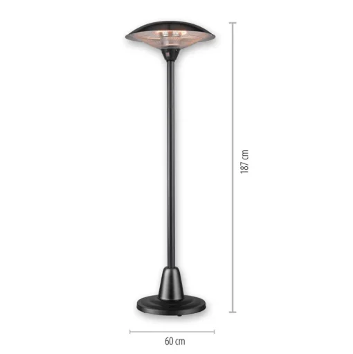 Standkachel Glow, IP34, 1.500W/3.000W