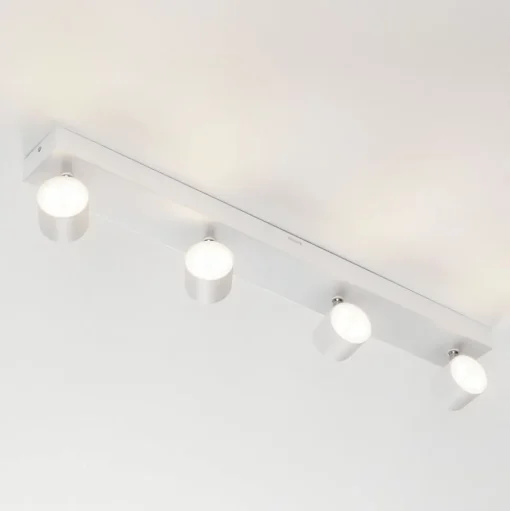 Star 4-lamps LED plafondspot wit, warmglow