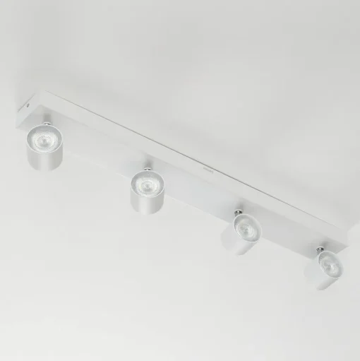Star 4-lamps LED plafondspot wit, warmglow