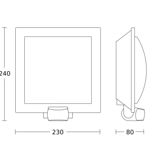 STEINEL L 20 S buitenwandlamp sensor, rvs