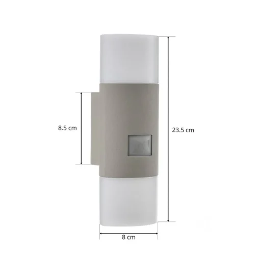 STEINEL L 910 S LED sensor buitenwandlamp zilver