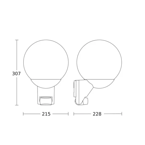 STEINEL L 585 S sensor-buitenwandlamp zwart