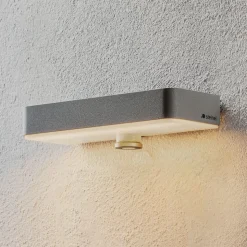 STEINEL LED wandlamp XSolar SOL-O S, zilver, sensor