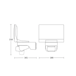 STEINEL XLED Home 2 S sensor-buitenspot, wit