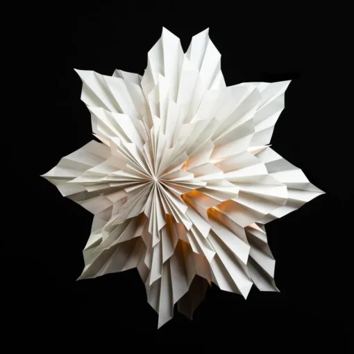 Sterntaler 2024 3D-papieren ster Ø 60 cm grijs
