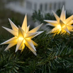 STERNTALER lichtketting ster, wit Ø 12 cm 18-tandig 3-lamps