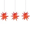 STERNTALER Lichtketting Ster, rood, Ø 12 cm 18-tandig 3-lamps.