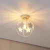 Sterren plafondlamp, zandkleurig, metaal, Ø 21 cm