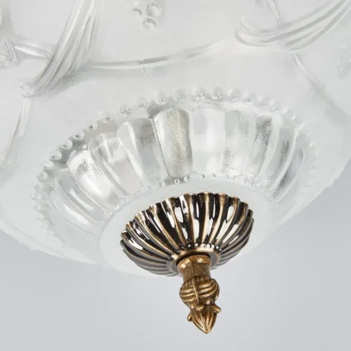 Stijlvolle plafondlamp TERESA met sierrand