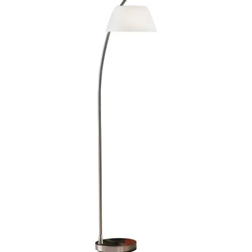 Stijlvolle vloerlamp Malmö, nikkel