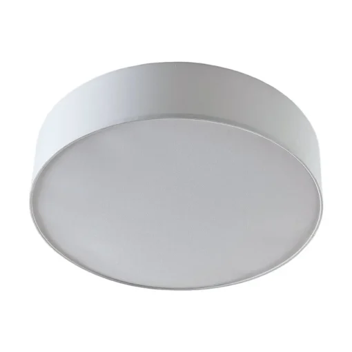 Stoffen plafondlamp Gordana in wit, 57 cm