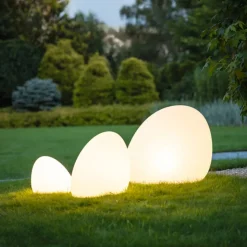 Stone L buitenlamp, 80 x 65 cm, wit, kunststof, IP44