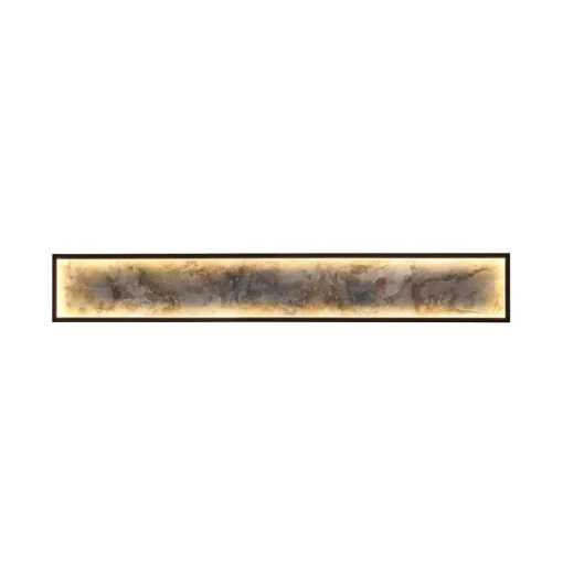 Stone LED wandlamp, 100 x 15 cm, CCT, zwart, metaal