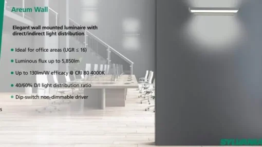 Sylvania LED hanglamp Areum, 150 x 30 cm, 840, DALI