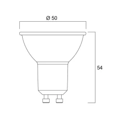 Sylvania LED reflectorlamp GU10 6W 4.000K dimbaar 36° 610 lm