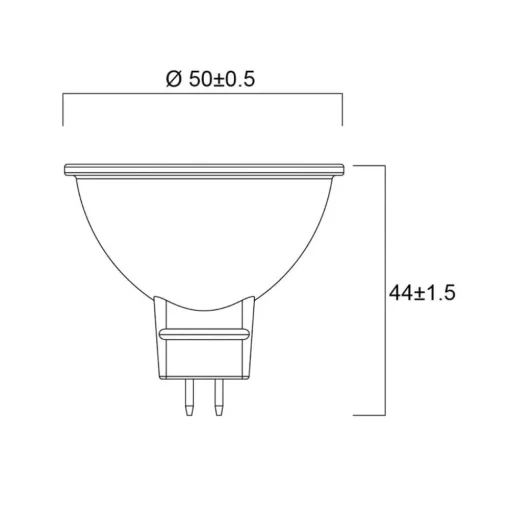 Sylvania LED reflectorlamp GU5.3 4.6W 3.000K 36° 450lm