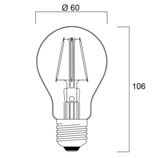 Sylvania ToLEDo Retro LED lamp E27 4.1W groen