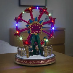 Tafeldecoratie reuzenrad, bonte LEDs en muziek
