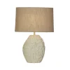 Tafellamp Adelaide, crème, hoogte 59,5 cm, textiel/hars