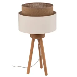 Tafellamp Boho, ecru/jute, hoogte 45 cm