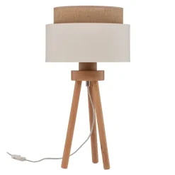 Tafellamp Boho, ecru/jute, hoogte 45 cm