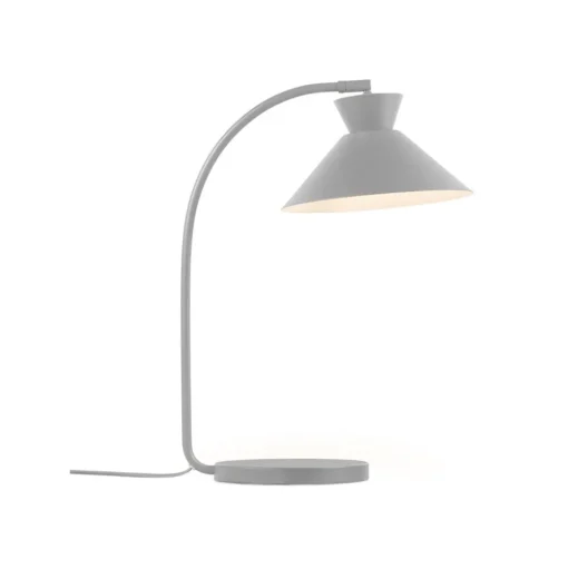 Tafellamp Dial van metaal, wit