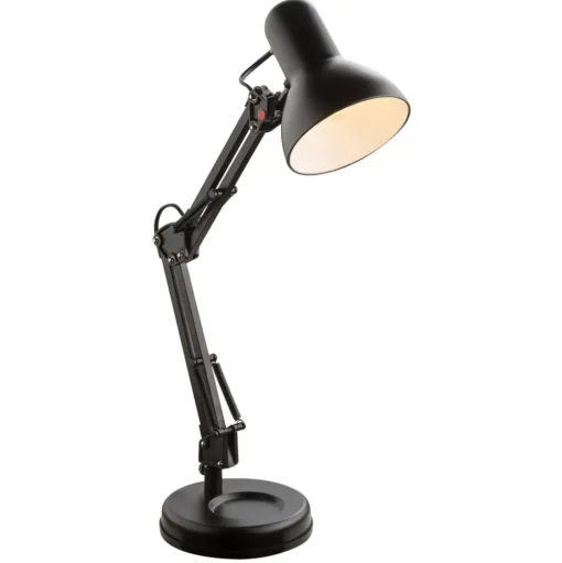 Tafellamp Famous met drie scharnier, zwart