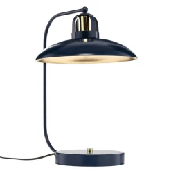 Tafellamp Felix, blauw/goud