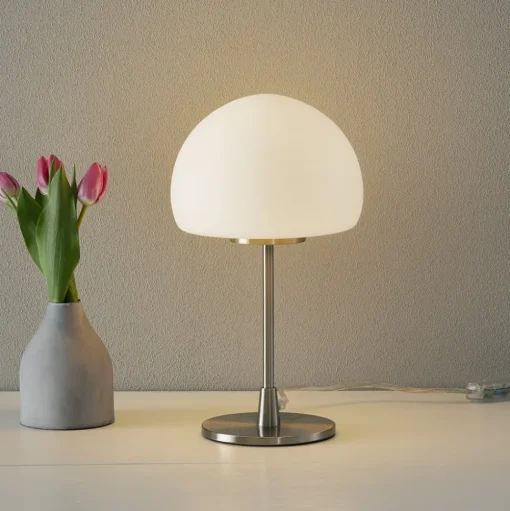 Tafellamp Gaia Big met touchfunctie, wit