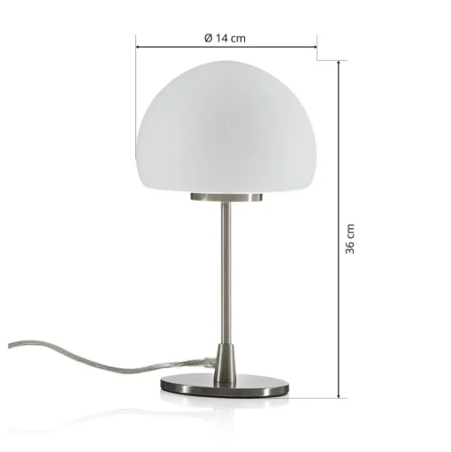 Tafellamp Gaia Big met touchfunctie, wit