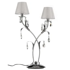 Tafellamp Jacqueline, 2-lamps, wit